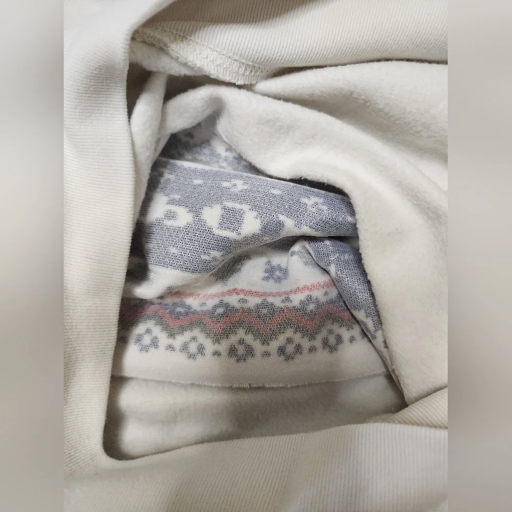 RARE Polo Ralph Lauren Christmas Reindeer Embroidered Hoodie Womens S/M Youth XL - Picture 6 of 7